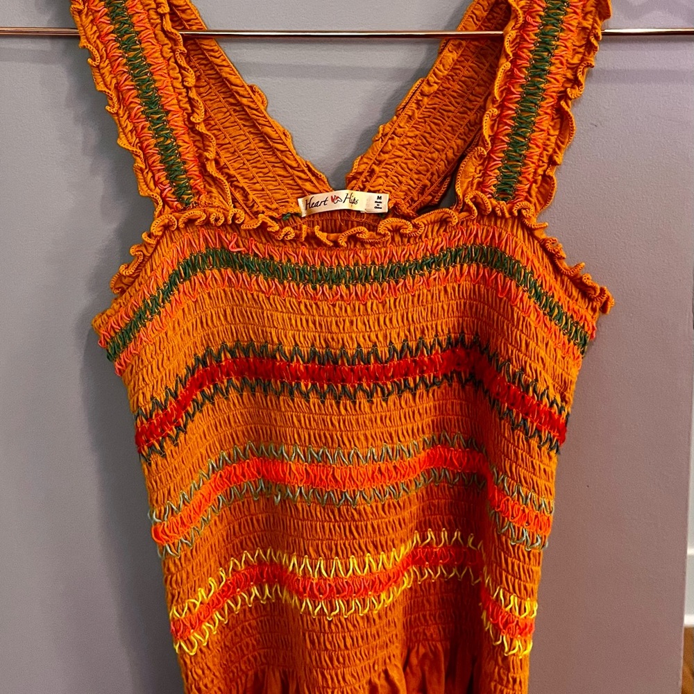 Heart & Hips Size Medium Fitted Colorful Crop Tank